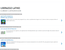 Tablet Screenshot of liderazgolatino.blogspot.com