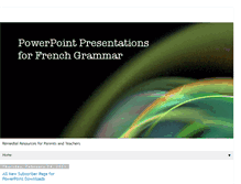 Tablet Screenshot of powerpointsforfrench.blogspot.com