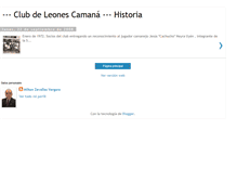 Tablet Screenshot of historiaclubdeleonescamana.blogspot.com