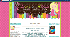 Desktop Screenshot of loveofribbon.blogspot.com