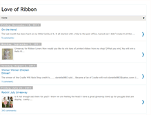 Tablet Screenshot of loveofribbon.blogspot.com