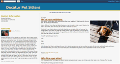 Desktop Screenshot of decaturpetsitters.blogspot.com