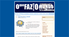 Desktop Screenshot of oquefazmoveromundo.blogspot.com