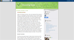 Desktop Screenshot of discoveringvenice.blogspot.com
