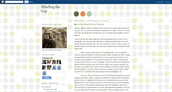 Desktop Screenshot of mindingthegap2009.blogspot.com