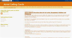 Desktop Screenshot of airtel-calling-cards.blogspot.com