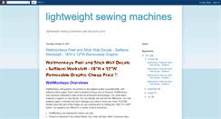 Desktop Screenshot of lightweightsewingmachines.blogspot.com