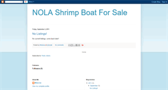 Desktop Screenshot of nolashrimpboat-forsale.blogspot.com