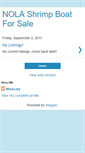 Mobile Screenshot of nolashrimpboat-forsale.blogspot.com
