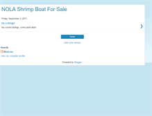 Tablet Screenshot of nolashrimpboat-forsale.blogspot.com