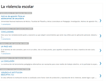 Tablet Screenshot of bitacoradeviolenciaescolar.blogspot.com