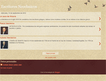 Tablet Screenshot of escritoresneoclasicos.blogspot.com