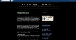 Desktop Screenshot of miketravelsandtravails.blogspot.com