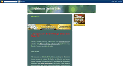 Desktop Screenshot of legitimateonlineprogram.blogspot.com