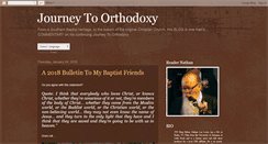 Desktop Screenshot of journeytoorthodoxy.blogspot.com