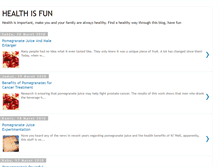 Tablet Screenshot of health-is-fun.blogspot.com