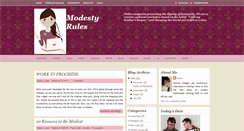 Desktop Screenshot of modestyrules.blogspot.com