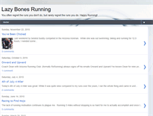 Tablet Screenshot of lazybonesrunning.blogspot.com