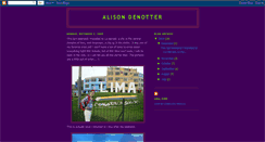 Desktop Screenshot of alisondenotter.blogspot.com