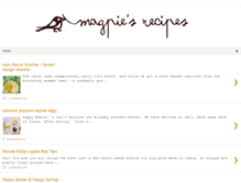 Tablet Screenshot of magpiesrecipes.blogspot.com