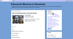 Desktop Screenshot of educacionmusicalvenezuela.blogspot.com