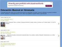 Tablet Screenshot of educacionmusicalvenezuela.blogspot.com