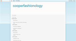 Desktop Screenshot of cooperfashionology.blogspot.com