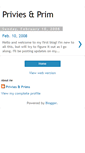 Mobile Screenshot of priviesandprims.blogspot.com