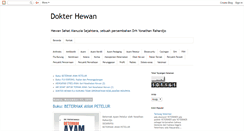 Desktop Screenshot of kedokteranhewan.blogspot.com