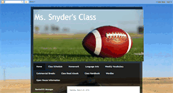 Desktop Screenshot of mscsnyder.blogspot.com