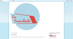 Desktop Screenshot of lasucculente.blogspot.com