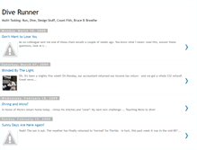 Tablet Screenshot of diverunner.blogspot.com