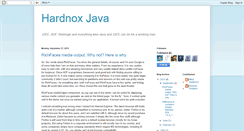 Desktop Screenshot of hardnoxjava.blogspot.com