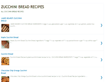 Tablet Screenshot of all-zucchini-bread-recipes.blogspot.com
