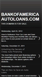 Mobile Screenshot of bankofamericaautoloans.blogspot.com