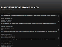 Tablet Screenshot of bankofamericaautoloans.blogspot.com