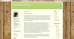 Desktop Screenshot of epoque-weblog.blogspot.com
