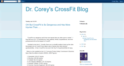 Desktop Screenshot of drcoreyscrossfitblog.blogspot.com