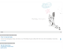 Tablet Screenshot of honeydesignsandideas.blogspot.com