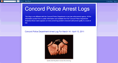 Desktop Screenshot of concordpolicearrestlogs.blogspot.com