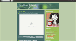 Desktop Screenshot of le-petit-coin-du-francais.blogspot.com