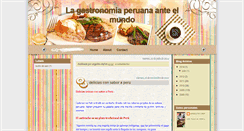 Desktop Screenshot of lagastronomiaperuanaanteelmundo.blogspot.com