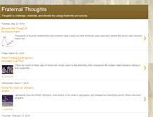 Tablet Screenshot of fraternalthoughts.blogspot.com