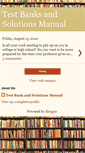 Mobile Screenshot of cheaptestbanksandsolutionsmanual.blogspot.com