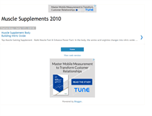 Tablet Screenshot of musclesupplement.blogspot.com