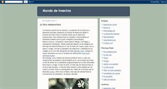 Desktop Screenshot of mundoinsectos.blogspot.com