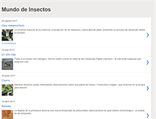 Tablet Screenshot of mundoinsectos.blogspot.com