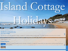 Tablet Screenshot of islandcottageholidays.blogspot.com