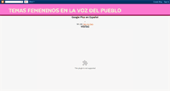 Desktop Screenshot of mujerescr.blogspot.com