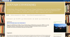 Desktop Screenshot of louvaincitoyen.blogspot.com